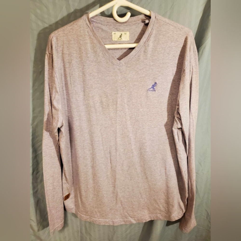KANGOL Long Sleeve Stretch fit Shirt in XL